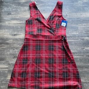 Plaid Plaid Short Dress